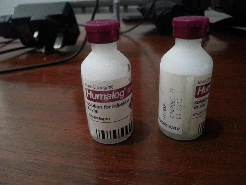 Frozen insulin = not good Frozen insulin