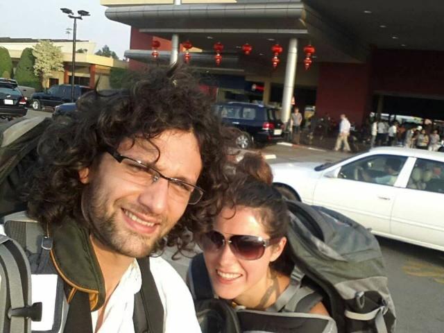 Kinga & I at the start of our travels Kinga & I at the start of our travels