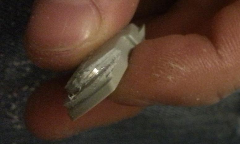 Seeing the battery, enough cutting on this side
