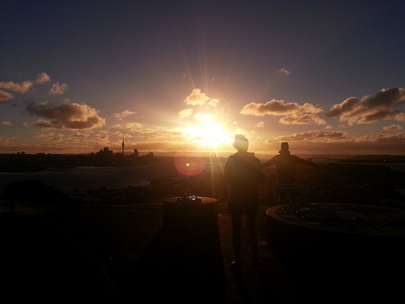 Sunset over Auckland